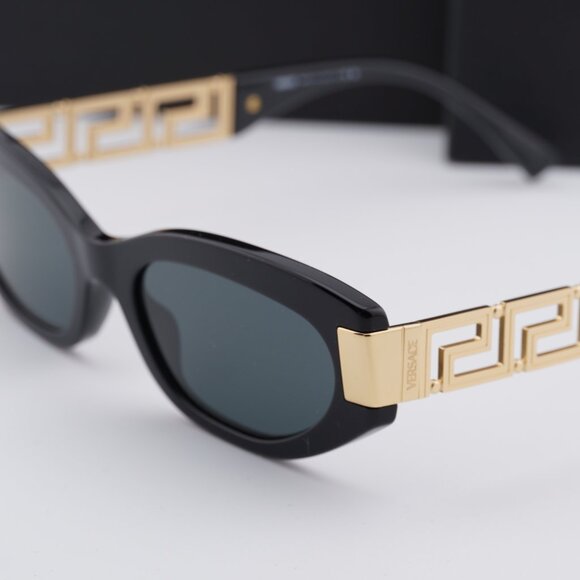 Versace VE4501 GB1/87 Cat Eye Sunglasses – Black/Dark Grey - Picture 8 of 9